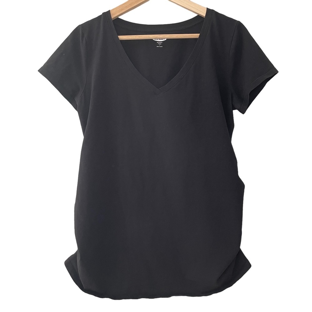Old Navy Maternity Women’s Black V Neck Tee Size Large